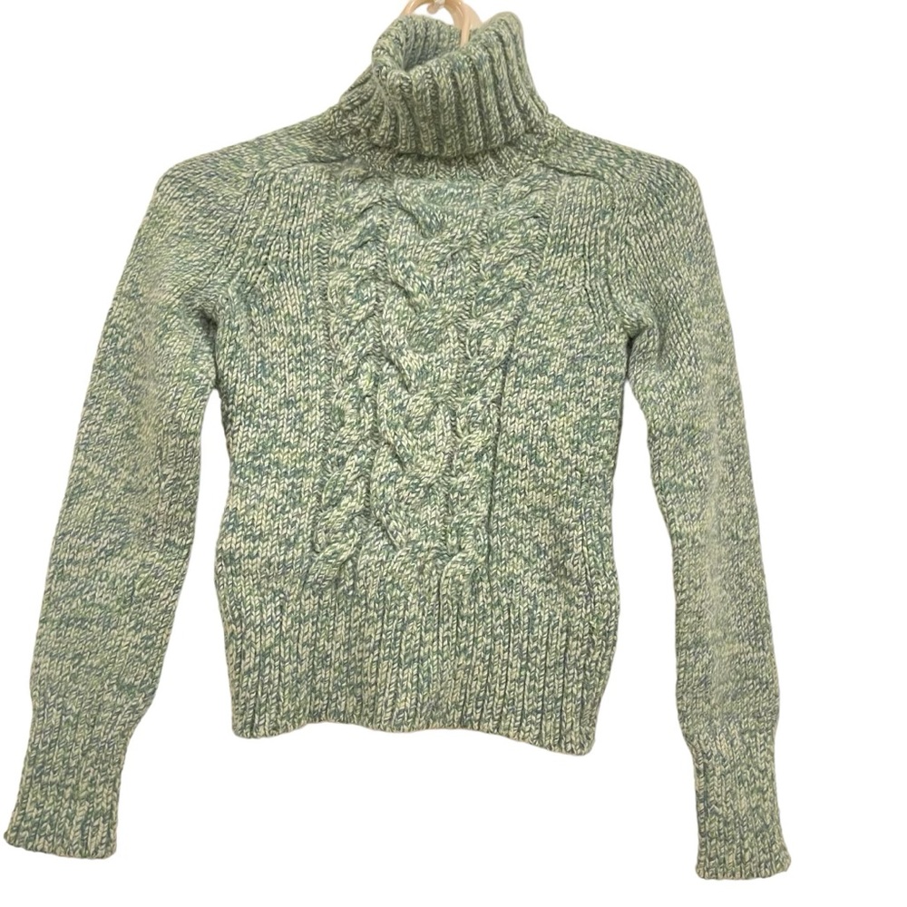 Express Grey Knit Turtleneck Merino Wool Cashmere Blend size Small